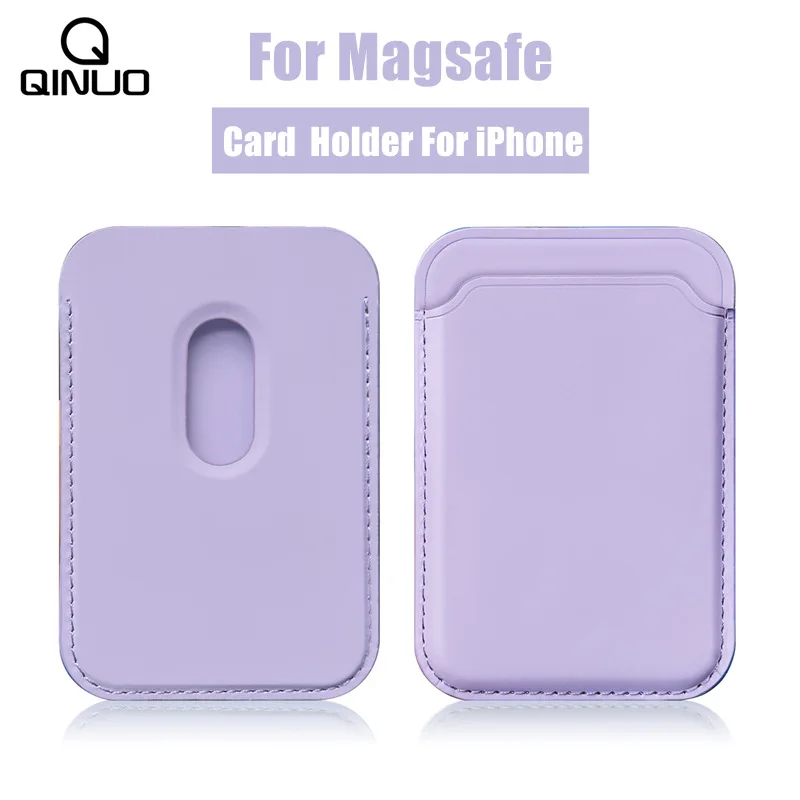Premium Magnetic Card Holder Wallet Case with Liquid Silicone Finish
