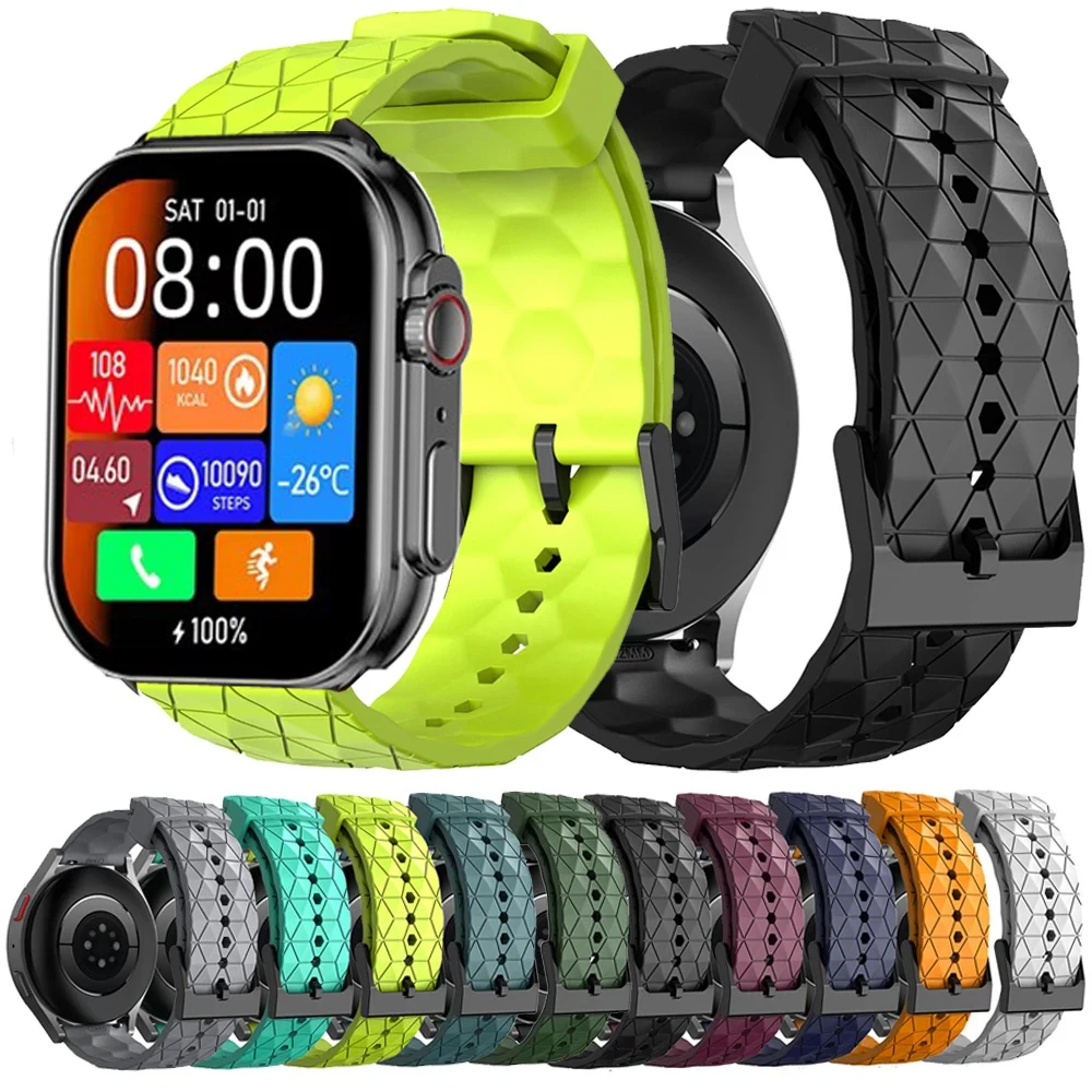 Silicone Soft Breathable Sports Watchband Strap