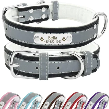 Custom Reflective ID Dog Collar 1