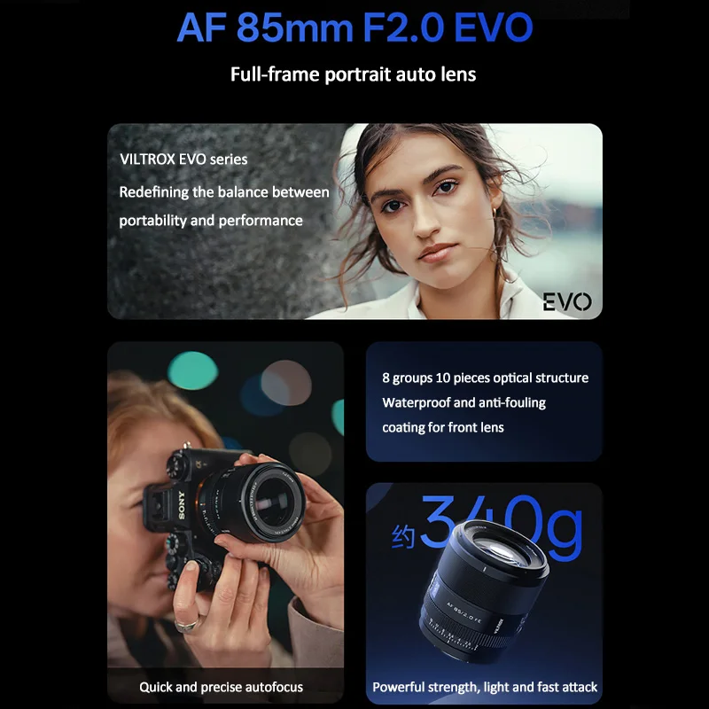 빌트록스 AF 35mm F1.8 EVO/55mm F1.8 EVO/85mm F2.0 EVO STM 풀프레임 렌즈 ( E 마운트 A7, A7M3, A7M4, A7C, A7C2, A7S, A7CR 카메라용)