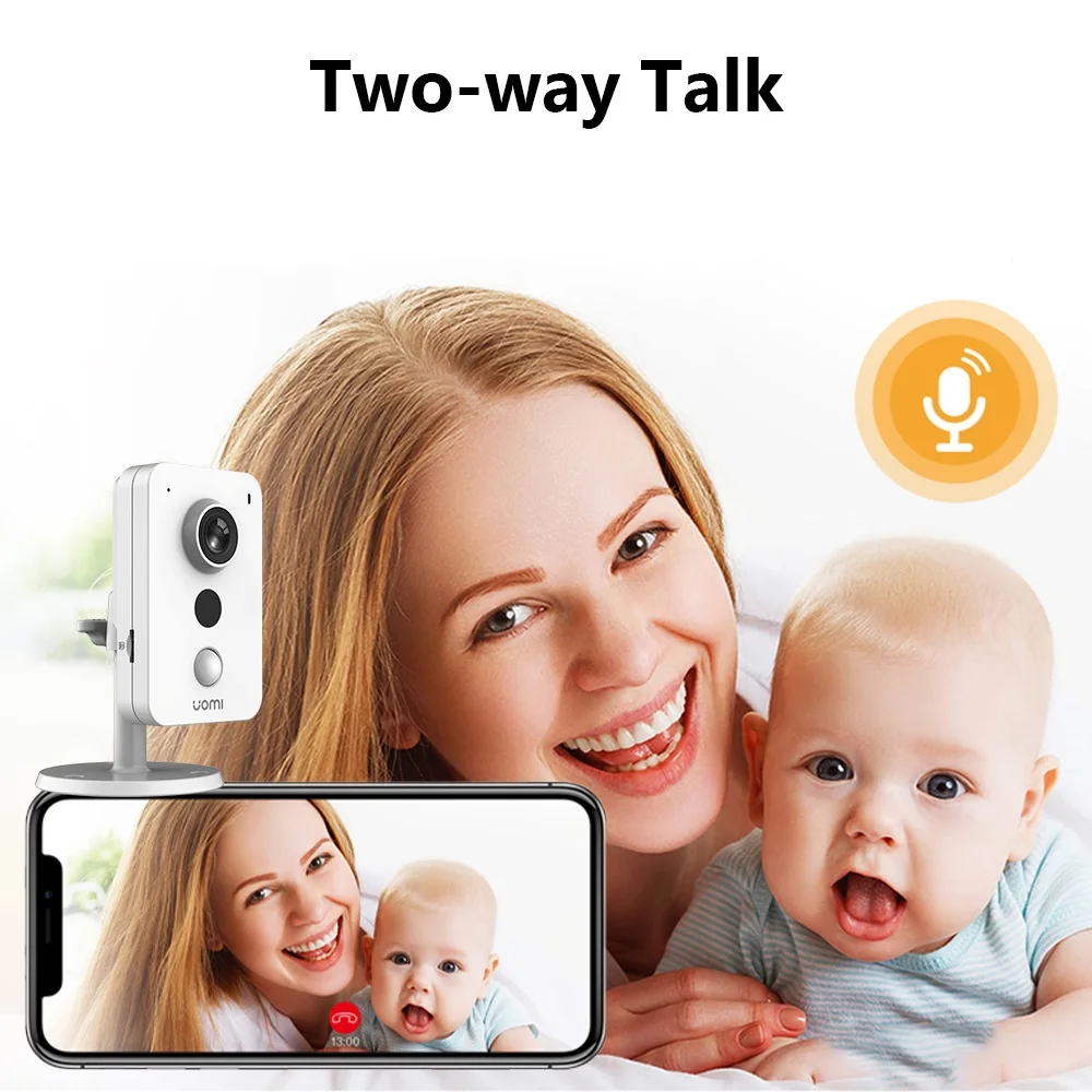 Security Cameras IMOU Cube 4MP WiFi IP Camera External Alarm Interface PIR Two-Way Talk Abnormal Sound Detection Excellent Night Vision IPC-K42P