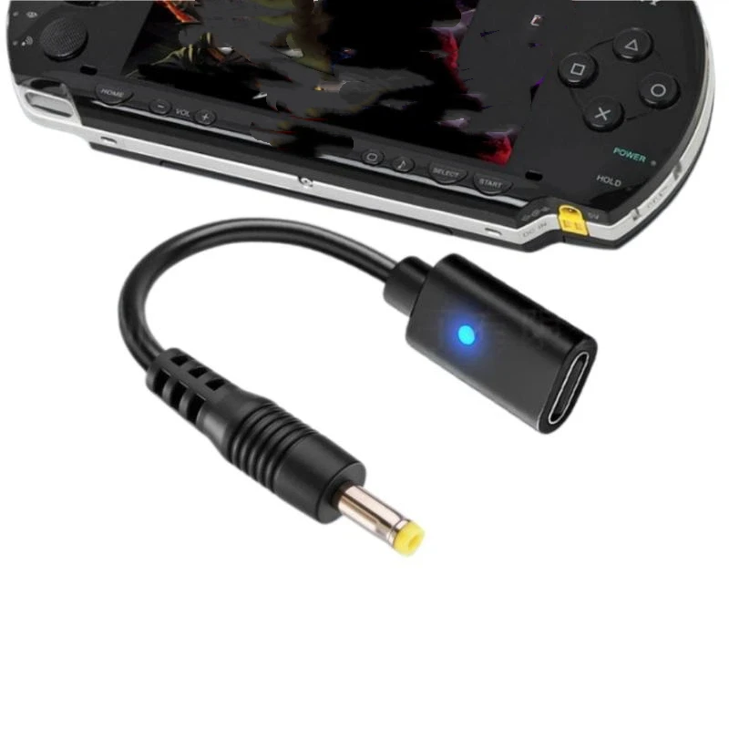 핫세일-1/5개입 타입 C LED 변환 케이블 USB C 케이블 PSP1000 2000 3000 컨트롤러 충전 어댑터 게임 콘솔 전원 케이블