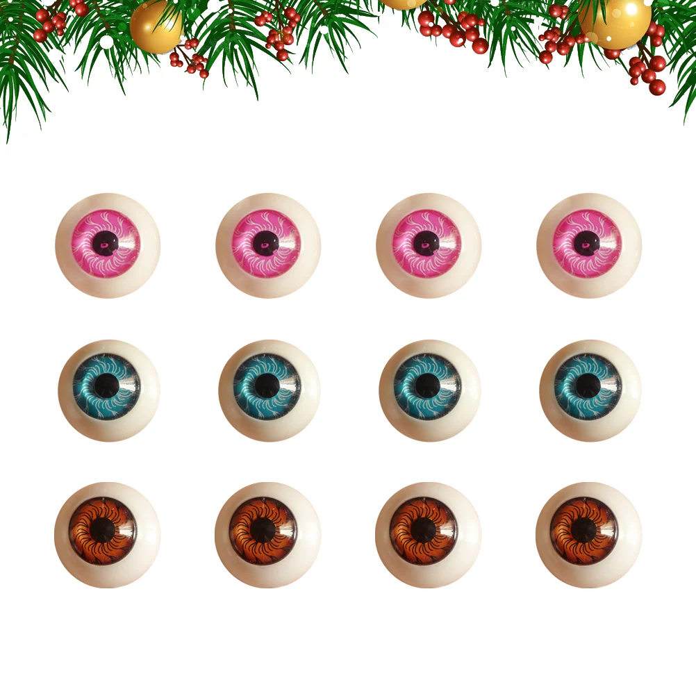 

20MM Simulated Round Eyeballs Resin Cartoon Fake Eyes Decor DIY Phone Case Eyeballs Creative DIY Doll Eyes