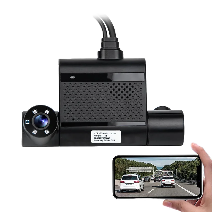 2025 4G 대시캠 전후방 1080P 3채널 비디오 녹화 차량용 블랙박스 GPS 트래커 (자동차, 트럭, 차량용)