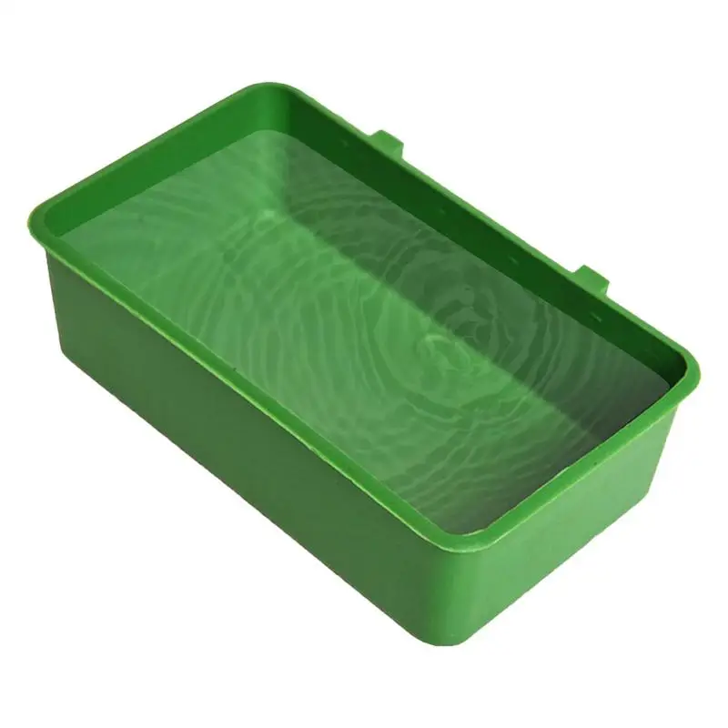 Plastic Small Bird Bath Tub Parrot Shower Bathtub Bird Food Bowl For Cage Feeders Small Parrot Cage Bowl Toys