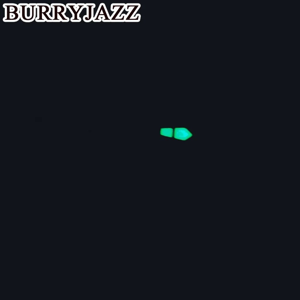 Фото Часы BURRYJAZZ, серебристые, золотистые, черные, красные, синие, зеленые часы с люминесцентными стрелками, подходит для NH35, NH36, 7S26, 7S36, 4R35, 4R36 №5