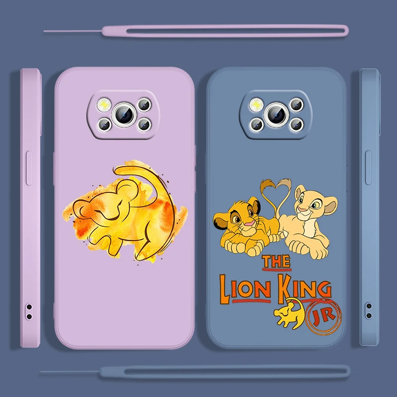 

Disney The Lion King Cute For POCO M5S M4 M3 C55 C50 C40 C3 X5 X4 X3 X2 F5 F4 F3 Pro GT NFC Liquid Rope Phone Case