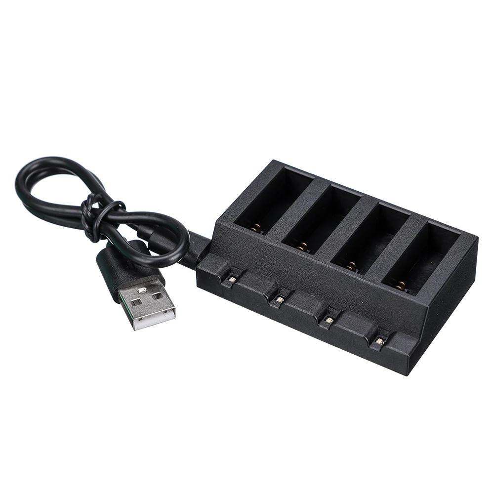 Batteries Drone Extra Lot 1-4 Piles + Chargeur - Haute Capacité