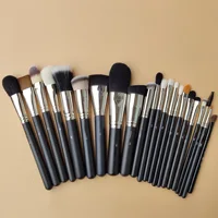 Pinceaux de maquillage pointus série M, 1 pièce, brosse de maquillage pour Contour de poudre, poils d'animaux, doublure pour les yeux, manche en bois, outil cosmétique de haute qualité 4