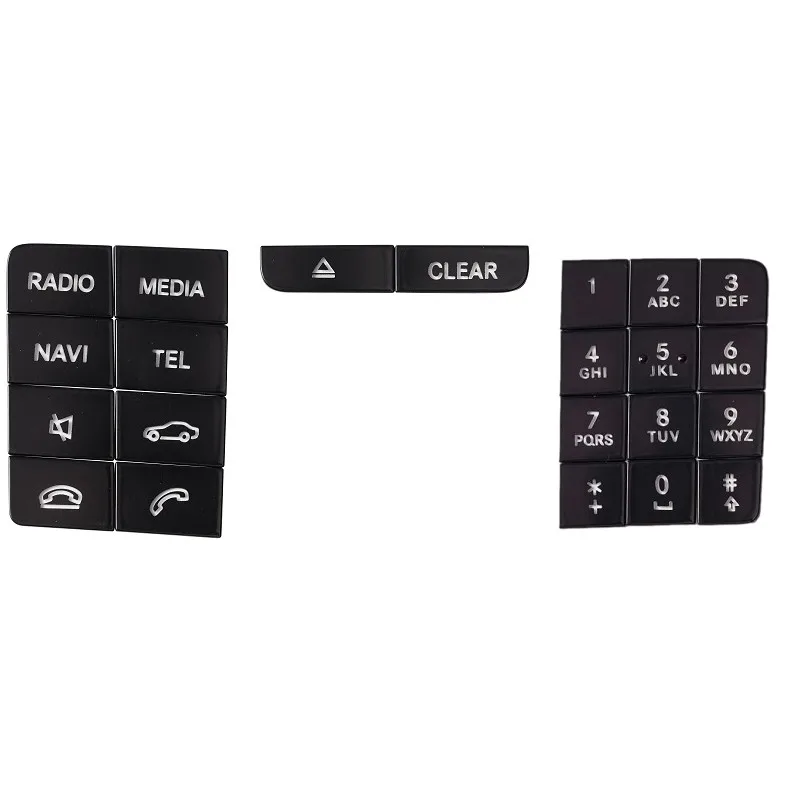 메르세데스 벤츠 GLA CLA GLE GLS X156 C117 W166 X166 용 블랙 자동차 센터 콘솔 CD 번호 키 멀티미디어 볼륨 ON 버튼 커버