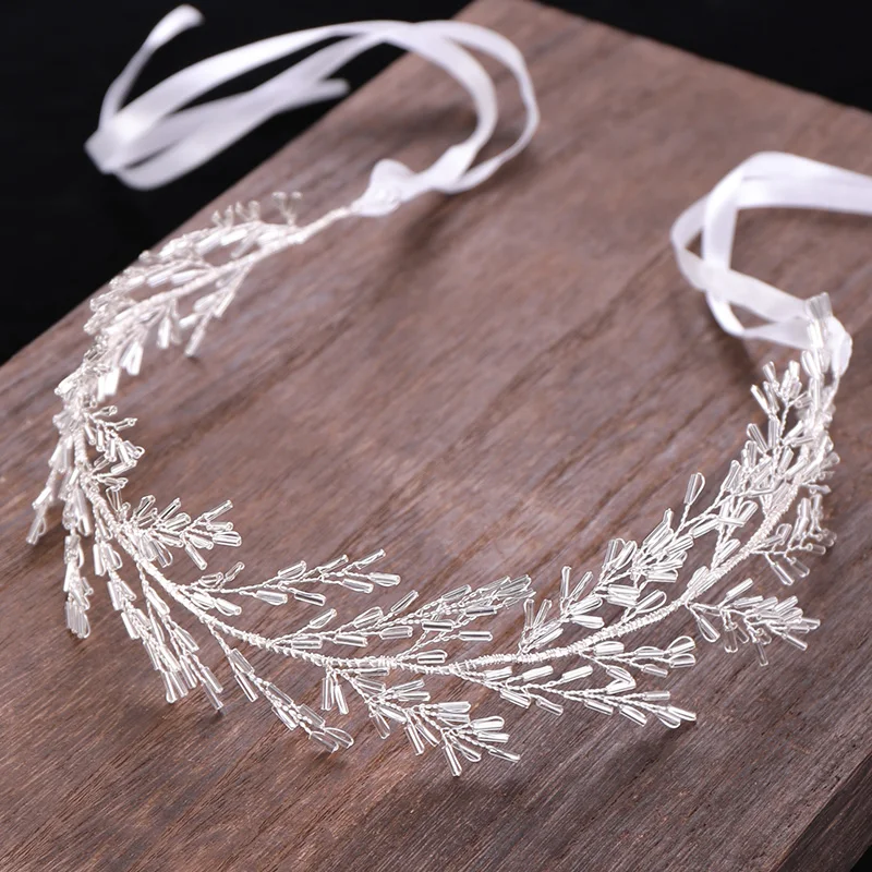 AiliBride Hair Vine Wedding Headband Tiara Crystal Bridal Headpiece Wedding Hair ornaments Tiara Hairband Women Jewelry