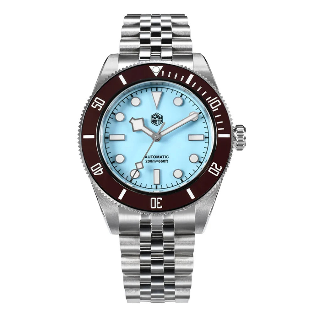 San Martin SN004 Aggiornato 38mm 6200 Orologio subacqueo per uomo 6200 NH35 Orologi meccanici automatici Zaffiro di lusso Impermeabile 200m  1511