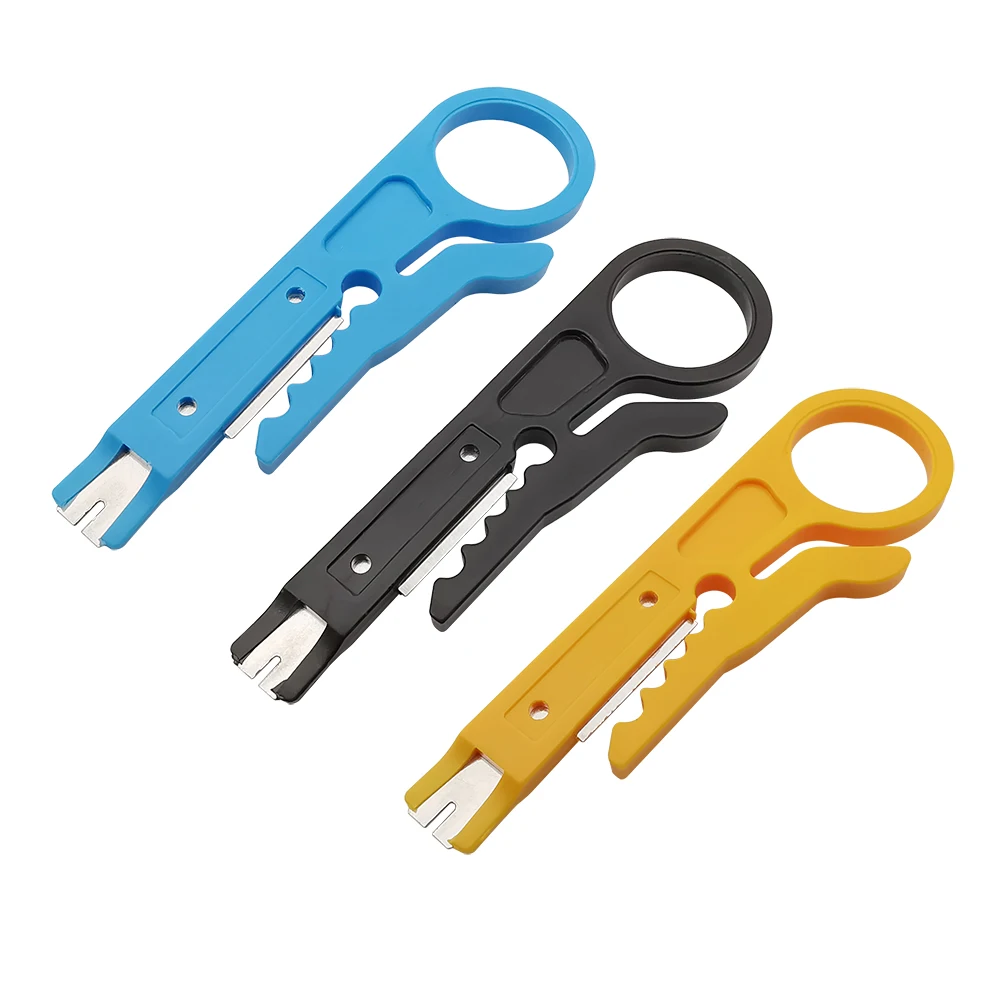 1 Pz Mini Spelafili Coltello Pinza Crimpatrice Strumento Spelafili Cavi Taglierina Crimpatrice Strumenti Di Riparazione Portatili Parti