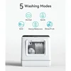 ecozy Portable Dishwasher Countertop, Mini Dishwasher with a Built-in 5L Water Tank, No Hookup Needed, 6 Washing Programs 2