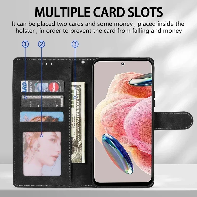 Premium Magnetic Flip Leather Wallet Case - Versatile Smartphone Protection