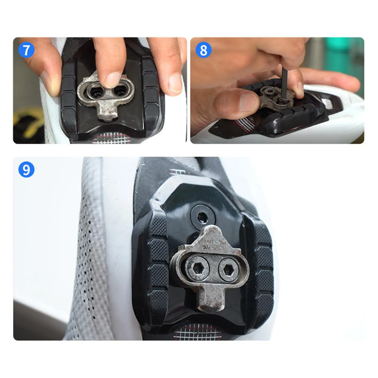 Road Bike To Mountain Bike Shoe Cleat Converter Bike Shoe Cleat Converting Adapters SH40 Metal Pedal Converter For Cycling