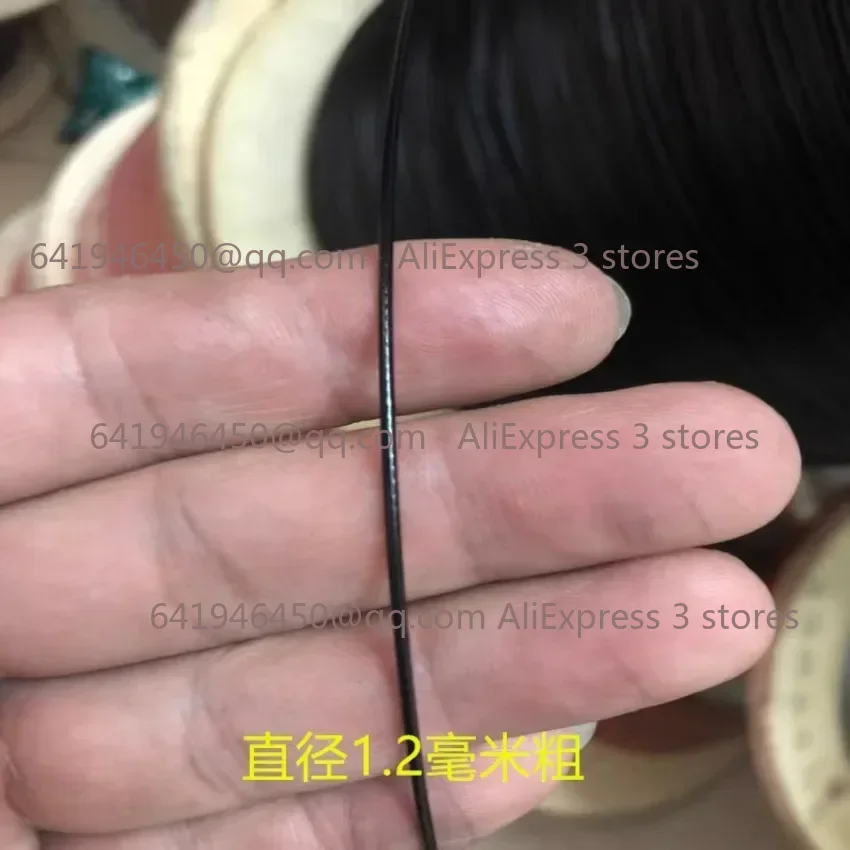 0.38-6mm 20M/50M/100M Black Nylon or PVC Coated Built-In 304 Stainless Steel Wire Rope, Sea Fishing Line Chain Hook Line Crystal