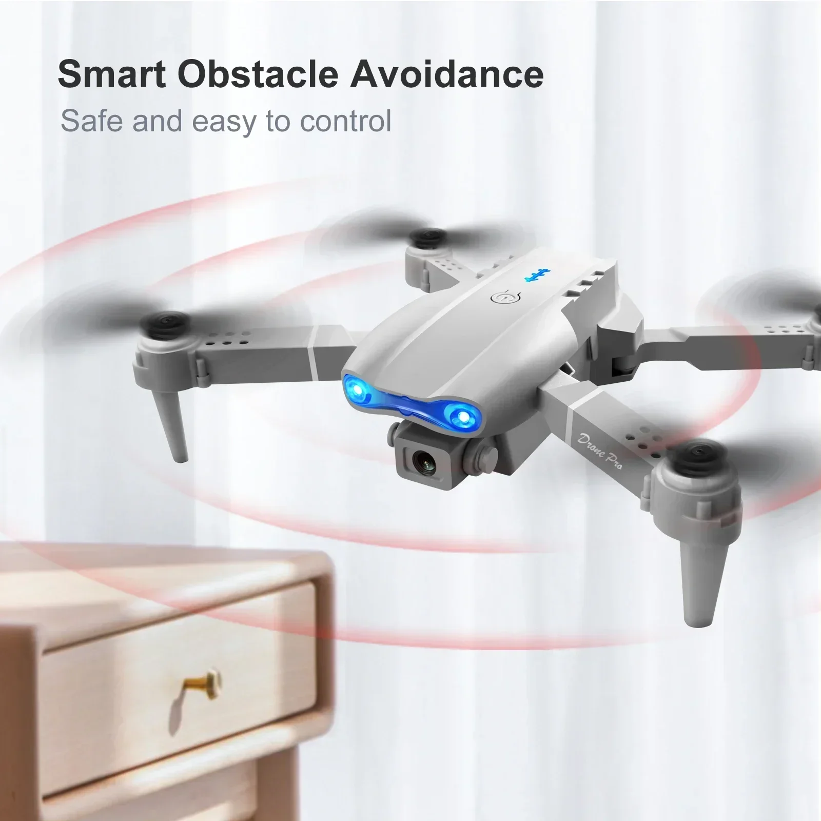 Description Picture 6 of itemNew MINI E99Pro RC Drone 4K Professinal With Wide Angle Dual HD Camera Foldable RC Helicopter 5G WIFI FPV Height Hold Apron Sell