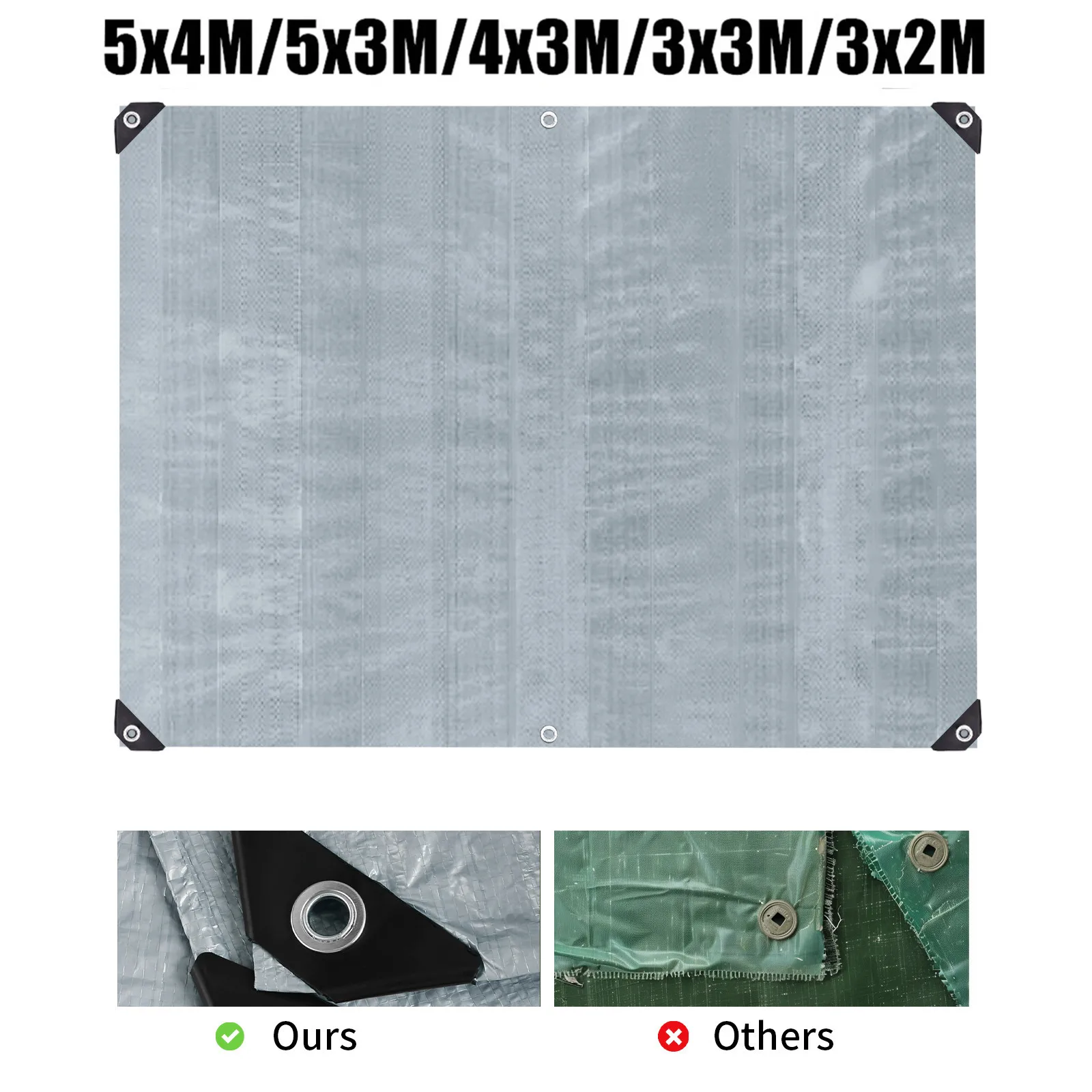 Durable Waterproof Outdoor Canopy and Sun Shelter Tent Cover