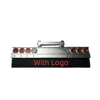 CNC Aluminum Alloy LED Tail Light Rear Bumper Lamp with Mudguard LOGO for 1/14 Tamiya RC Truck Trailer SCANIA Actros MAN VOLVO 5