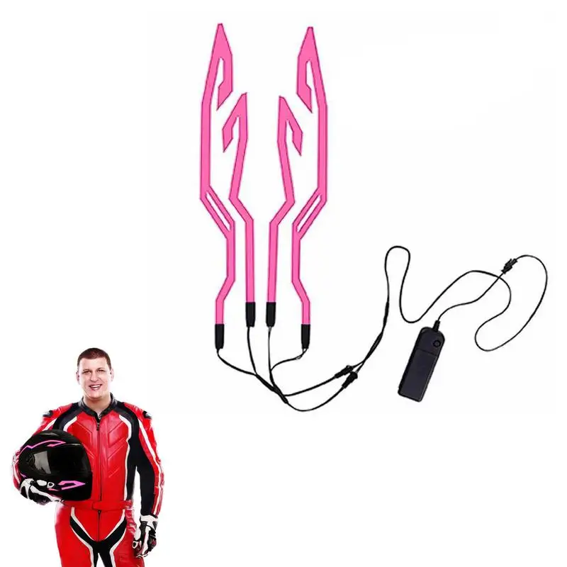 

Motorcycle Bike Helmets Light Helmets Strip Light For LED Night Riding Signal 3 Mode Helmets Light Stickers Motorcycle Bike
