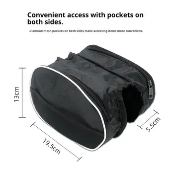 Borsa da Manubrio per Bicicletta Grande Capacità 3L Impermeabile con Supporto Trasparente per Telefono per Ciclismo e Viaggi Urbani