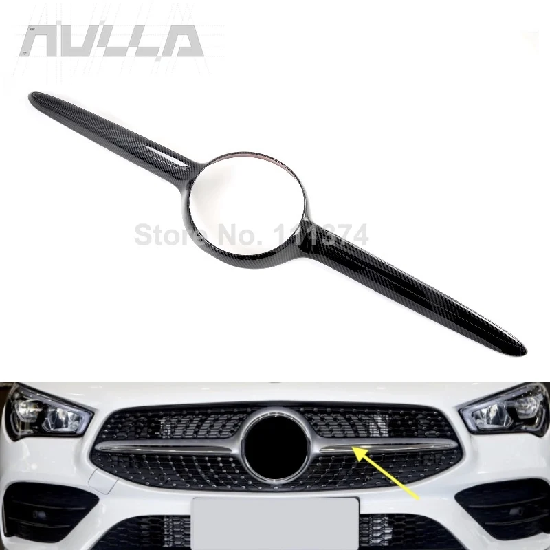 

Для Mercedes Benz CLA 180 200 220 250 260 2020 карбоновая внешняя решетка рамы украшения крышка наклейка Накладка аксессуары