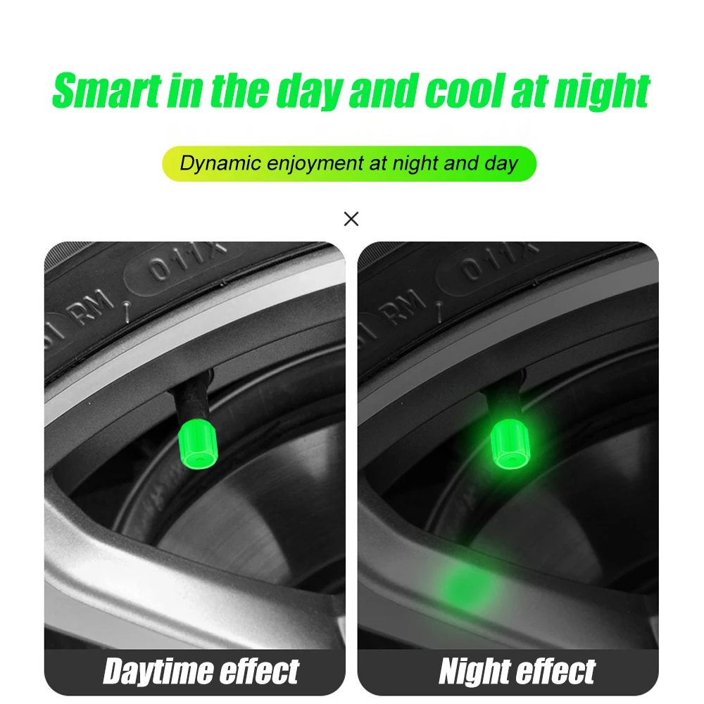 Nitrogen ABS Tire Valve Stem Cap Set, stem caps