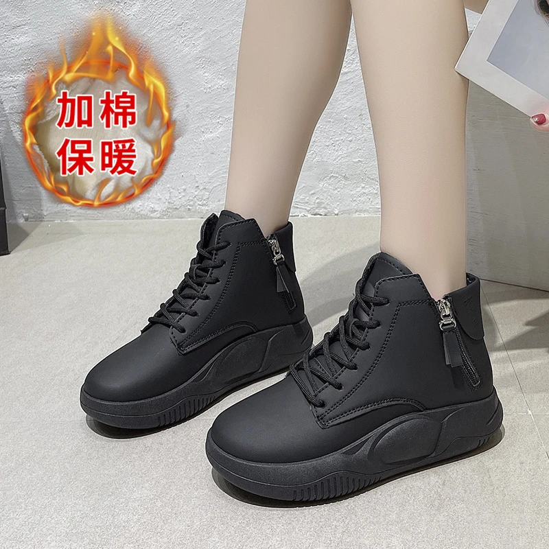 

2022 New Spring and Autumn Single Boots Women's Shoes Black Short Boots Casual Wild Women's Boots