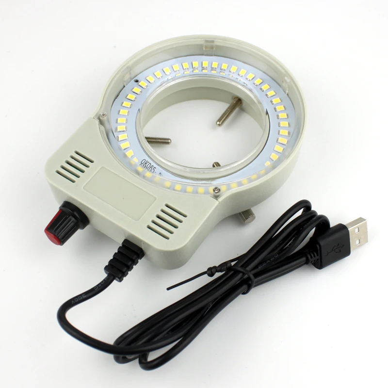 48pcs LED USB Output Adjustable Ring Light Iluminator Lamp For Industry Stereo Microscope Industrial Camera Magnifier USB DC 5V image 7
