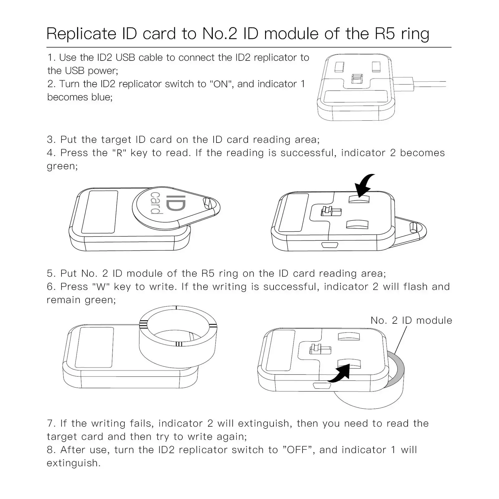 RFID Card Writer RFID Copier Writer RFID Card Cloner RFID Card Reader Writer RFID Duplicator Reader RFID Card Duplicator JAKCOM CDS RFID Replicator for Copy IC ID CUID HID NFC Cards Security Protection Access Card Reader for R5 Smart Ring