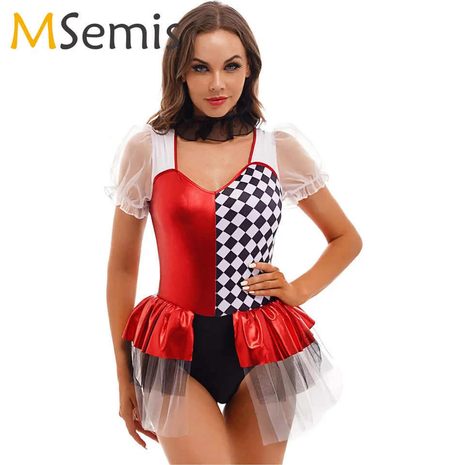Costume Artista Da Trapezio Per Donna – Halloween Circo Trapezio Set Con Mantello E Body