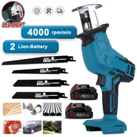 Cordless Electric Reciprocating Saw For Makita 18V Battery Variable Speed Wood Metal Cutter Tool Rechargeable Electric Saber Saw 1