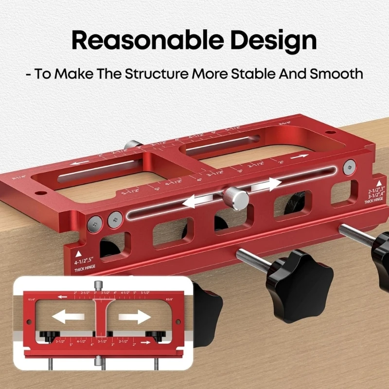 203F Door Hinge Mortiser Hinge Installation Router Template for 2.5in ...