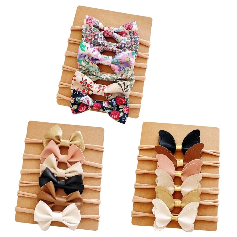 

6 Pieces Barrettes Headwear Headdress Hairpin Hair Accessories Bowknot Clip