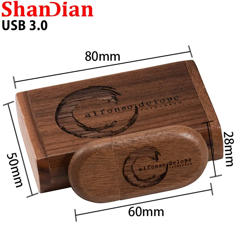 Flash Drive de Madeira com Logotipo Memory Stick Presentes de Casamento Memory Stick Usb 3.0 Flash Drive 64gb 128gb 32gb 10 Pcs Lot - Imagem 2