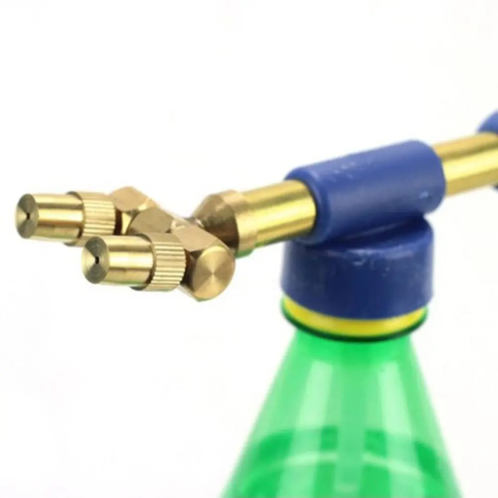Brass Single/double Head Push Pull Pressure Nozzle Adjustable Misting Nozzle Connection garden irrigation nozzle garden sprayer nozzles
