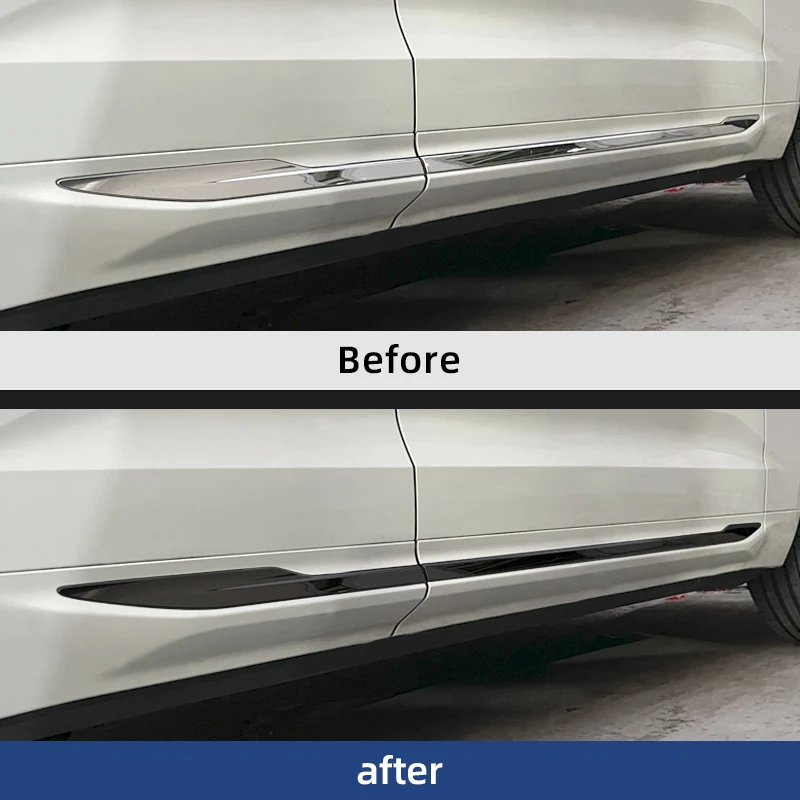 Fit For to VOLVO XC60 under the door.Convert silver to black.DIY upgrade vehicle.Installed on under the door.