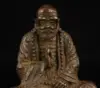 Collectibles Chinese Hand-Carved Retro Pure Red Copper Bodhidharma Statue Collection Ornaments Statues for Decoration 4