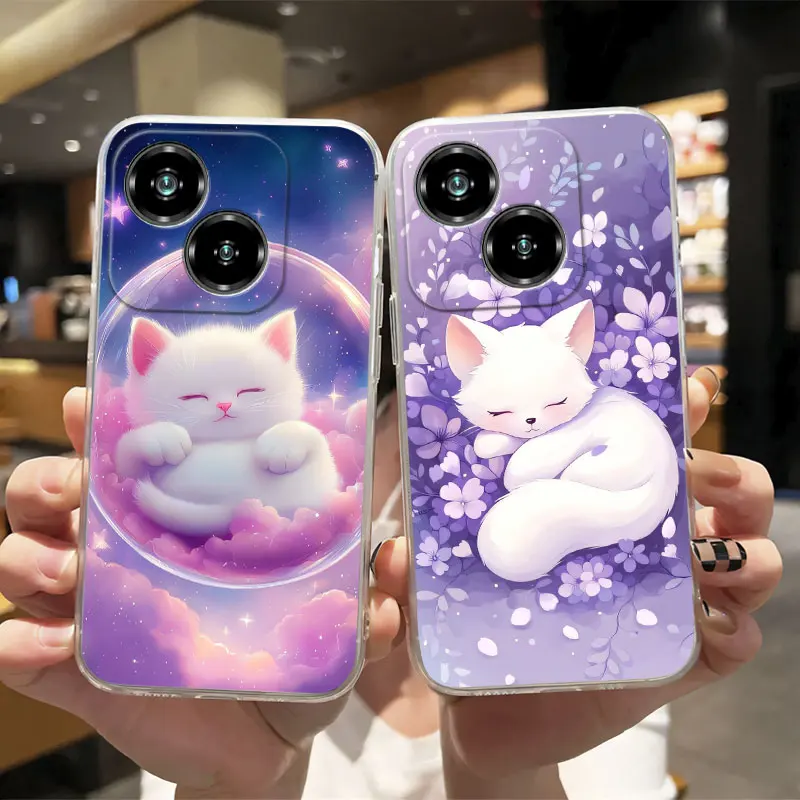 Luxury Clear Shockproof Silicone Soft Phone Case with Marble Floral Print