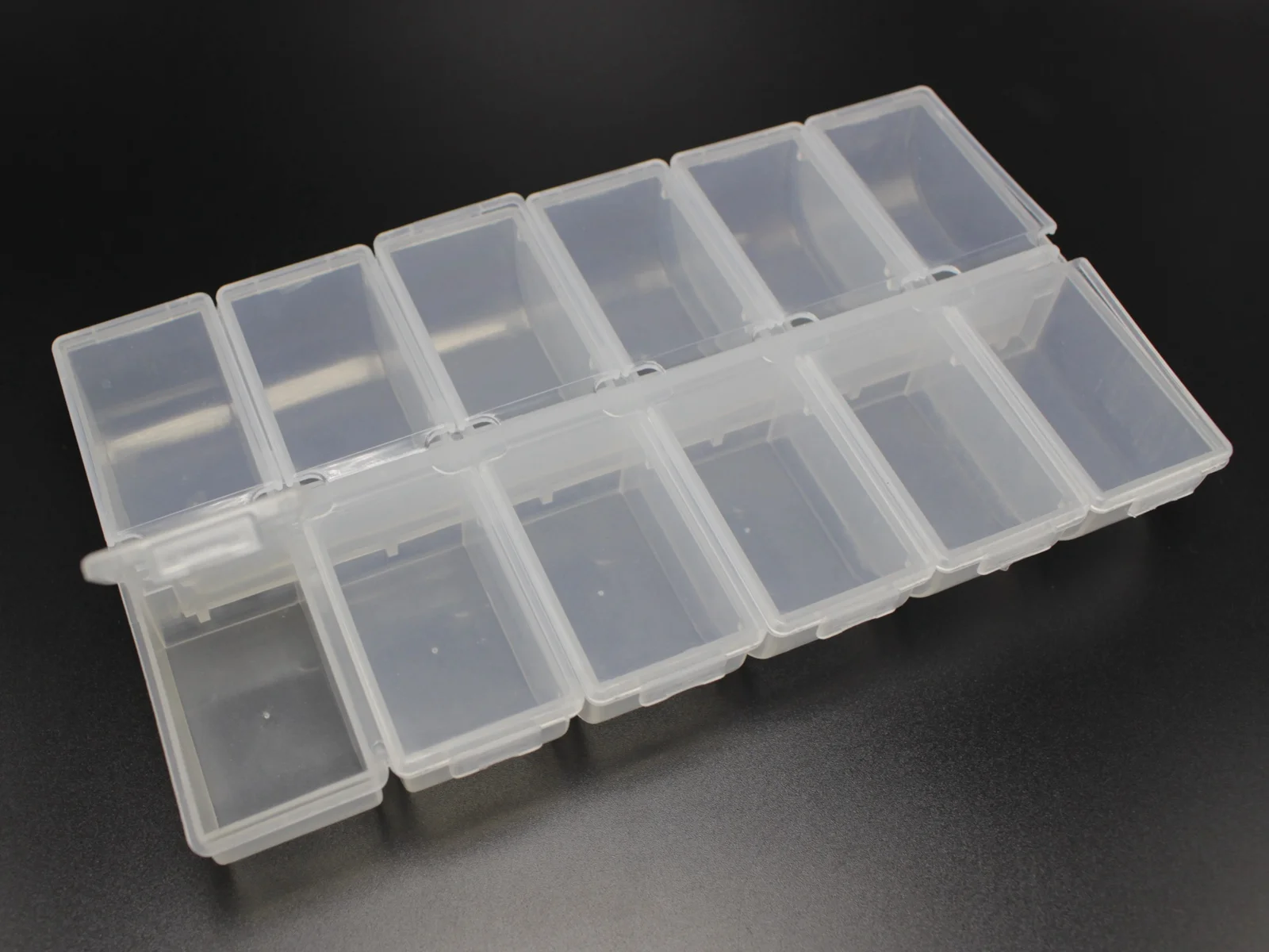 Plastic 14-Compartment Organizer Box