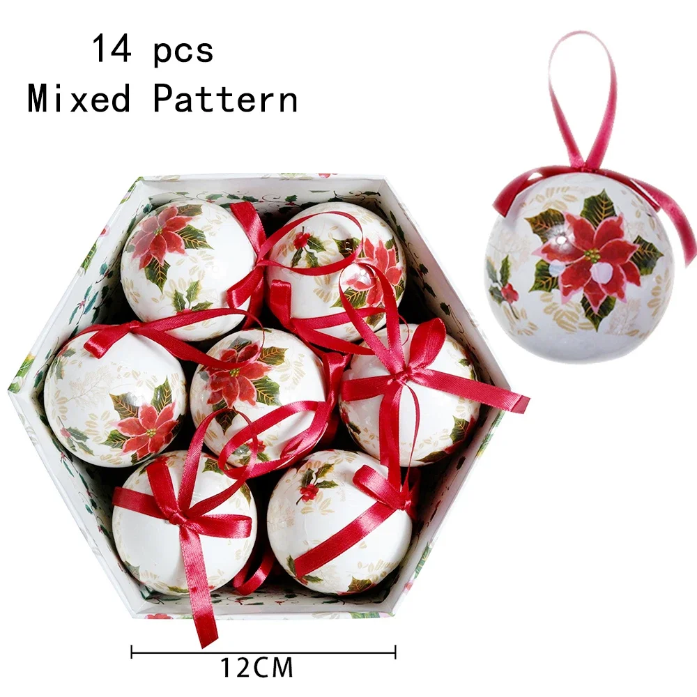 thumbnail image 1 of 14 bolas decorativas para árbol de Navidad, adornos para árbol de Navidad, bolas colgantes, muñecos de nieve, adornos para fiesta en casa, regalos de Año Nuevo, 1 of 5