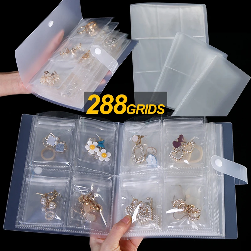 Anti-oxidation Jewelry Storage Bag Book Desktop Drawer Jewelry Organizer for Necklace Bracelet Ring Jewelry Holder Bags Boxes transparent jewelry storage albums desktop drawer organizer boxes necklace bracelet ring book holder jewelry anti oxidation bag