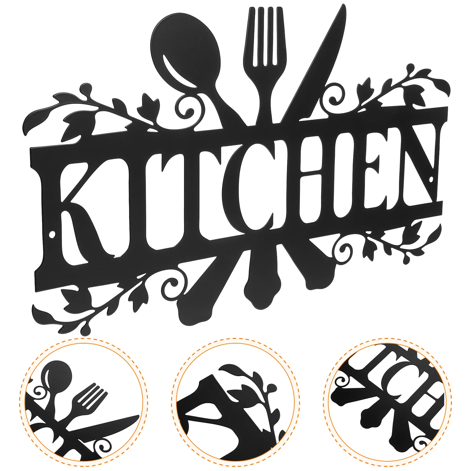 

Metal Kitchen Sign Kitchen Wall Decor Wall Hanging Kitchen Sign for Kitchne Dining Room