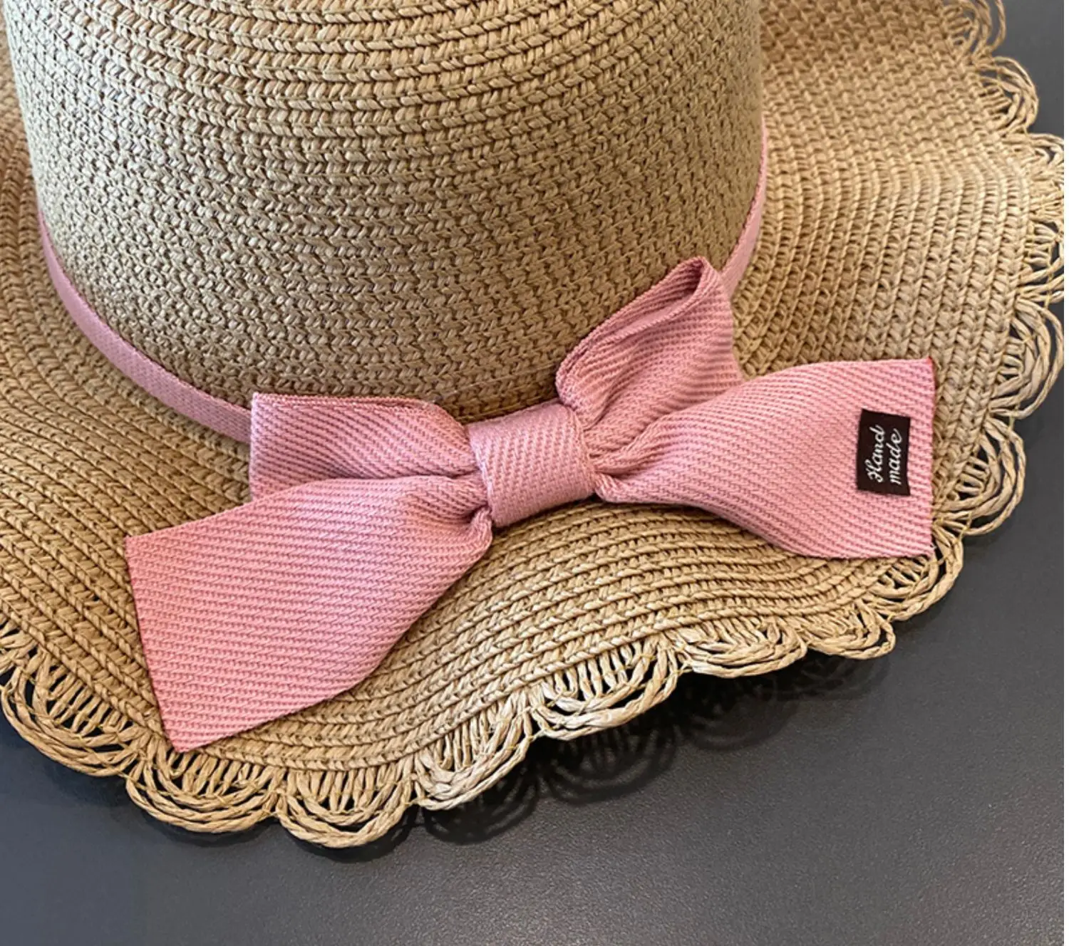 Summer Baby Girls Straw Hat And Shoulder Bag 2pcs Set Parent-child Wide Brim Lace Holiday Beach Sun Hats Outdoor Bucket Cap straw hat baby sun hat outdoor sun hat baby hat set