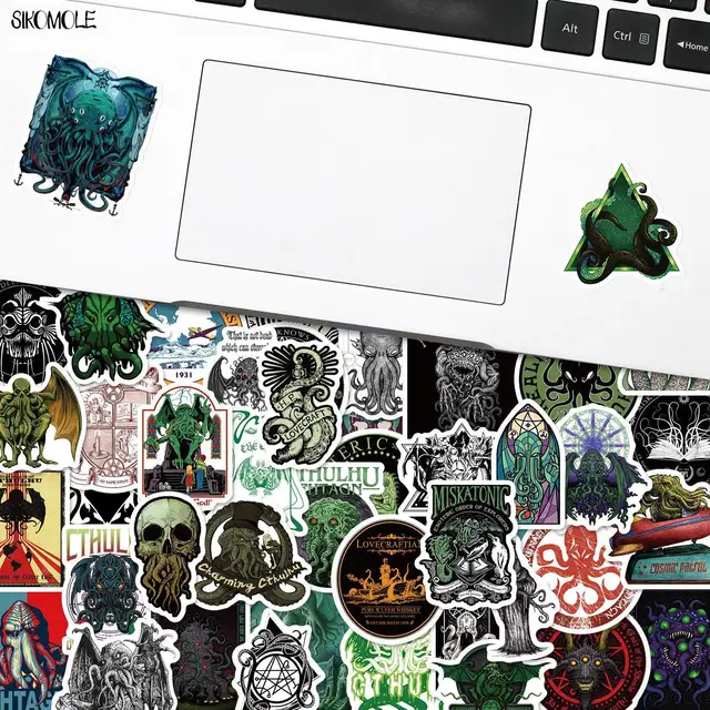 10/30/50PCS Mixed Cartoon Skeleton Horror Great Cthulhu Mythos Stickers DIY Toys Car Skateboard Laptop Decal Graffiti Sticker F5 2