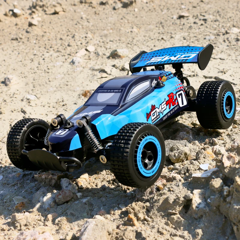 Voiture RC 1/8 2WD Jusqu’à 50 Km/h – Moteur RC550, 2 Batteries 2600mAh, 2,4 GHz Proportionnel, LED, Tout-terrain – Cadeau