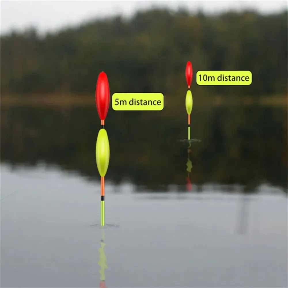20 stücke fluor zierende Fischerei schwimmende Bobbers fluor zierende Auftriebs kugeln Eva Schaum Streik Indikator rot gelb auffällige Bohnen Set – Detail 10