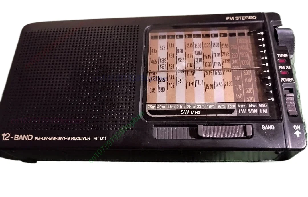 파나소닉 RF-B11 12밴드 AM/FM/LW/단파 라디오 휴대용 수신기 블랙 중고품