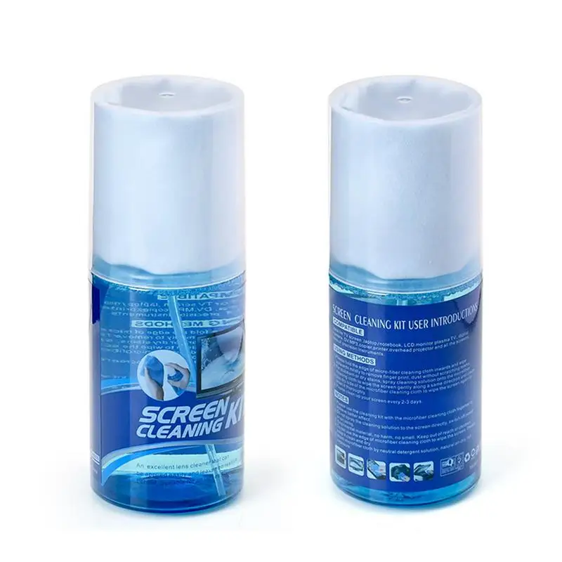 Screen Cleaner Spray Kit Monitor Cleaning Kit Monitor Cleaner For Smart TVs Monitors & Cars Laptop Cleaner Includes 200ml Bottle 2